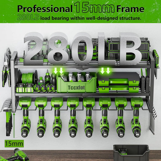 Drill Holder, 3-Layer Wall Mount