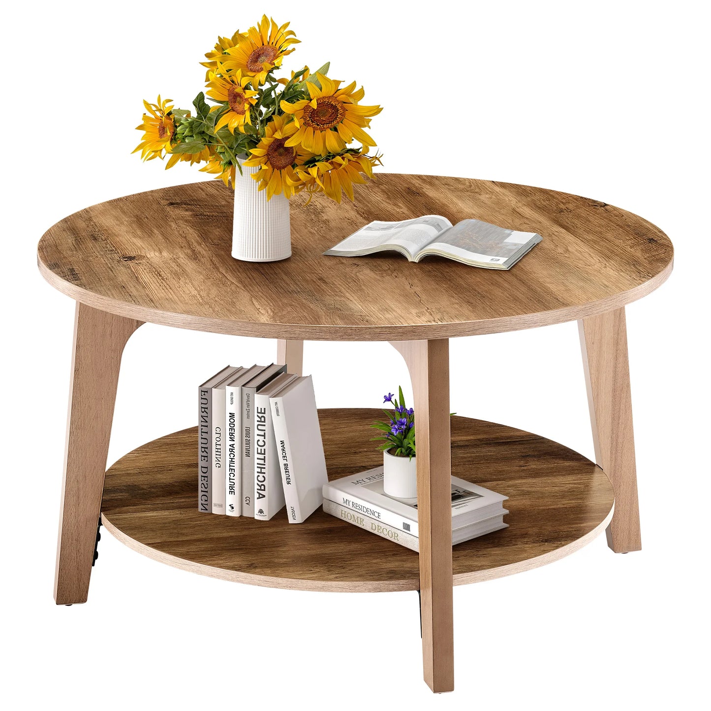 Coffee Table, Round 2-Tier 32"
