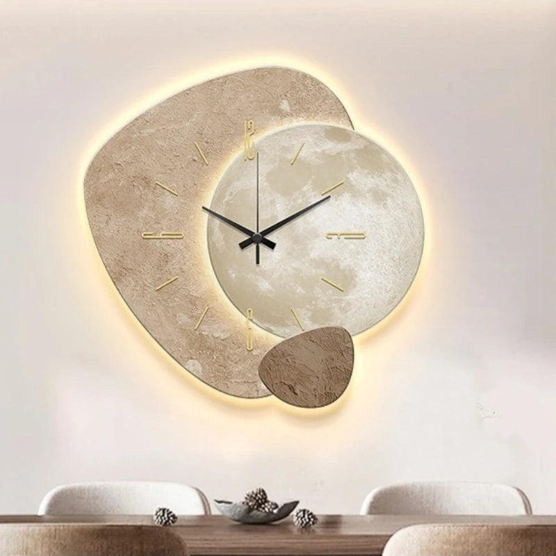 Lunar Moon LED Wall Clock