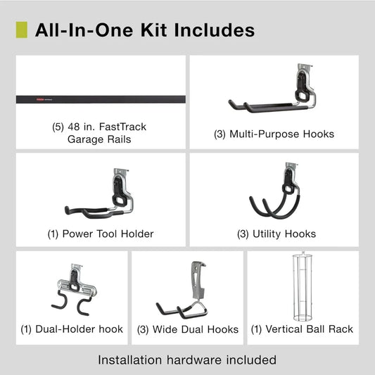Rubbermaid FastTrack Garage System, 20-Piece