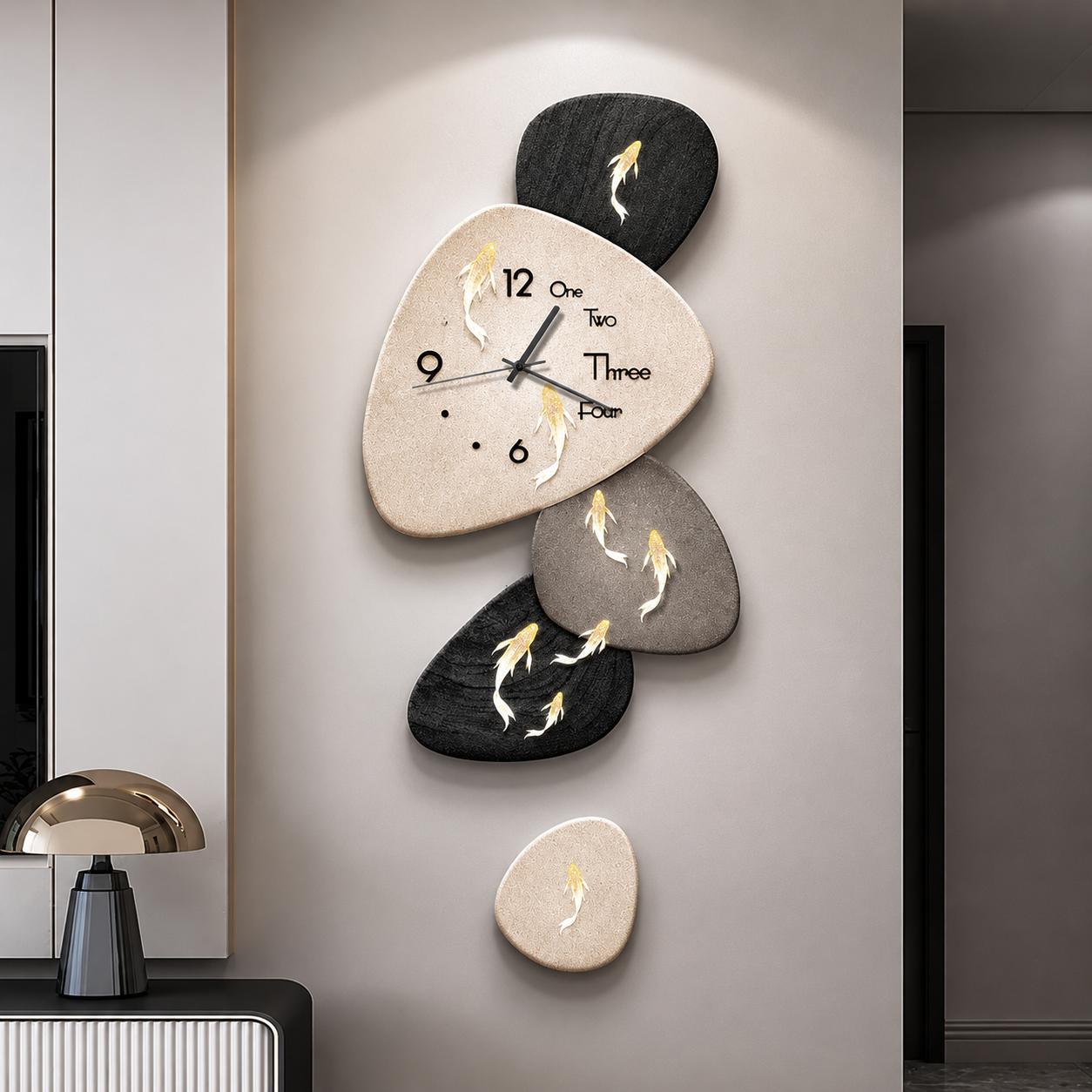Cairn Sculptural Wall Clock