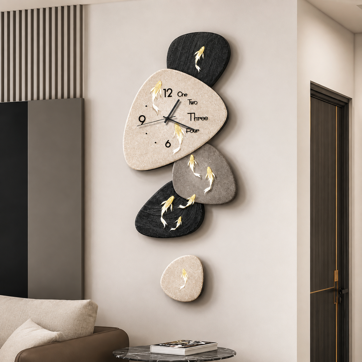 Cairn Sculptural Wall Clock