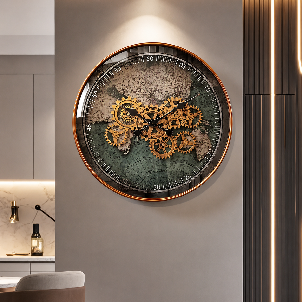 Horology Mechanical Wall Clock