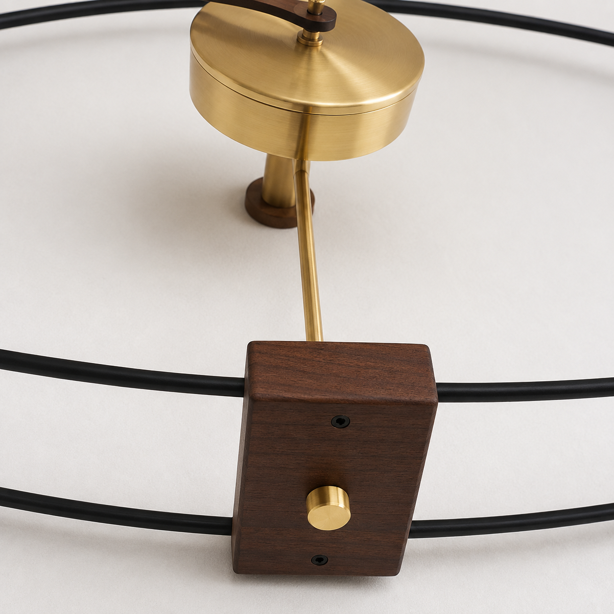 Sculptural Linear Wall Clock