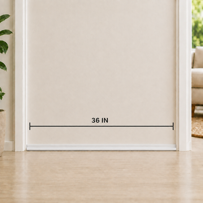 No-Drill Door Draft Stopper – 36" Adhesive Door Seal
