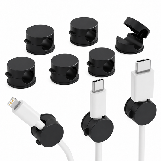 Magnetic Cable Clips, 6-Pack