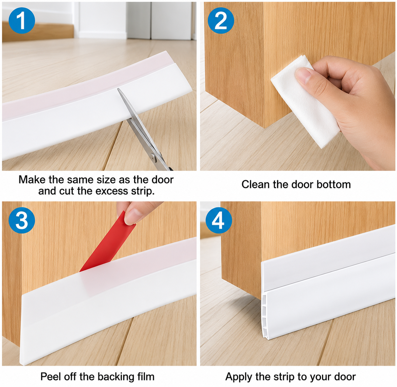3m Door Draft Stopper, Silicone
