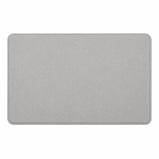 Cotton & Linen Desk Mat – Mouse Pad with Non-Slip Rubber Base
