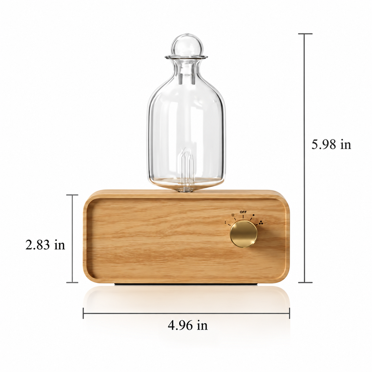 Waterless Glass & Wood Essential Oil Diffuser