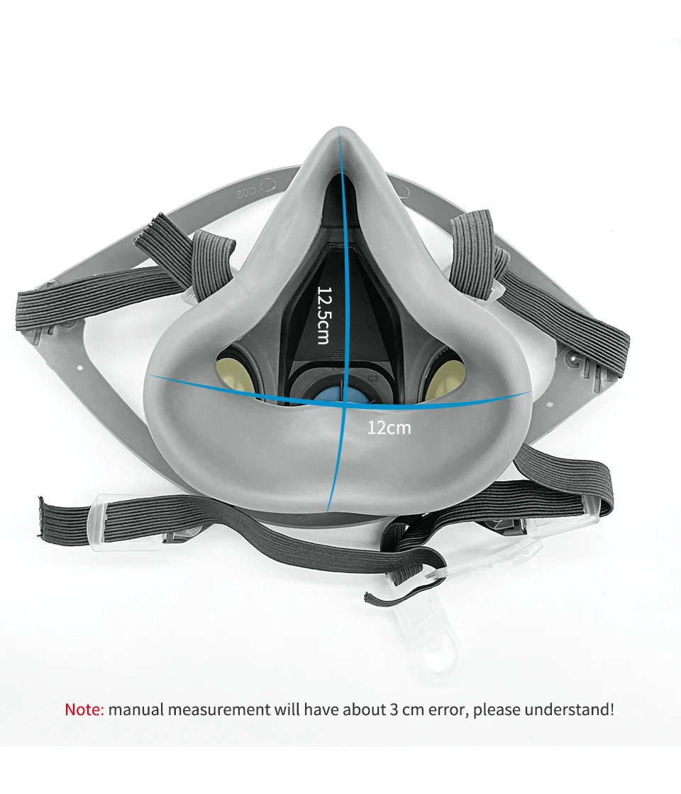 3M 6200/6100 Reusable Half Mask Respirator – Rubber Chemical Dust Mask