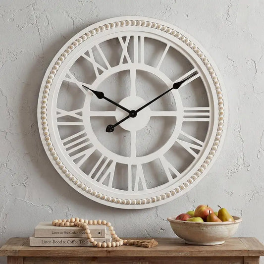 Roman Wood Wall Clock