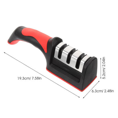 Knife Sharpener, 3-Stage Manual Sharpening Tool