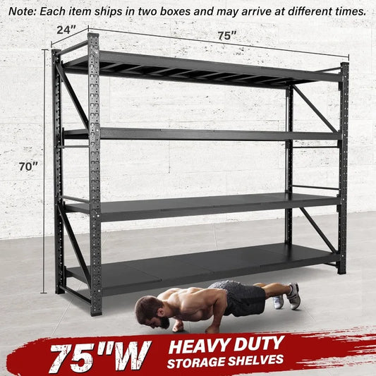 Garage Shelving, 9000 lb Heavy Duty