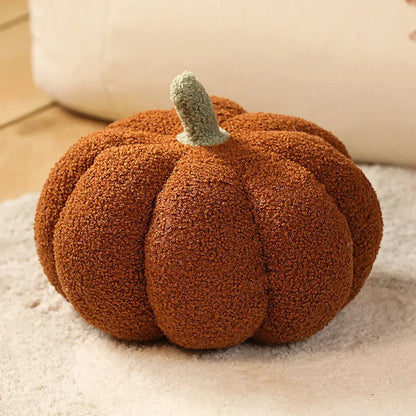 Plush Pumpkin Seat Cushion, Soft Sofa & Window Pillow, 15–35 cm