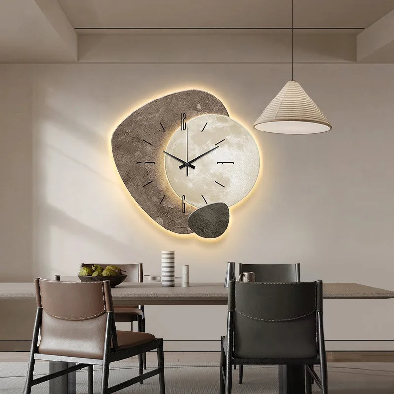 Lunar Moon LED Wall Clock