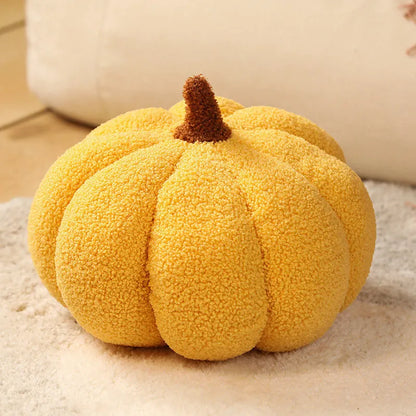Plush Pumpkin Seat Cushion, Soft Sofa & Window Pillow, 15–35 cm