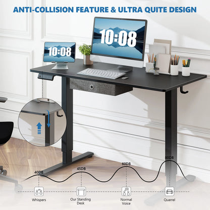 Electric Standing Desk – Height Adjustable Ergonomic Home Office PC Table