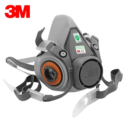 3M 6200/6100 Reusable Half Mask Respirator – Rubber Chemical Dust Mask