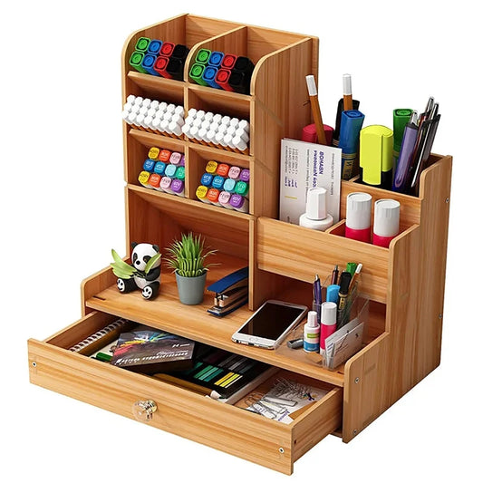 Wooden Art Supply Organizer
