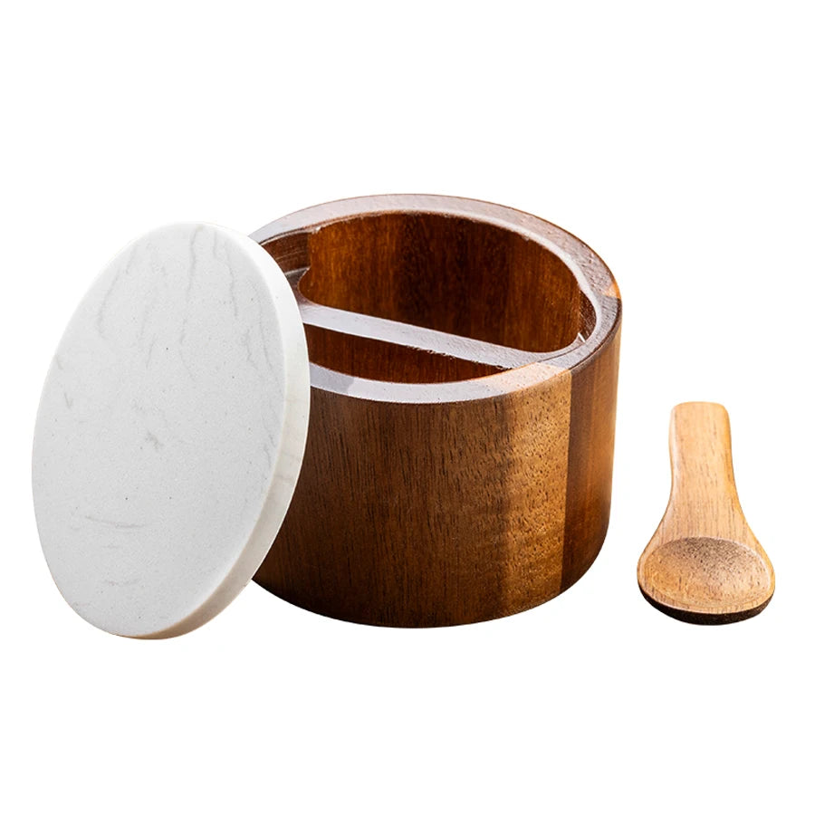 Acacia Wood Spice Jar
