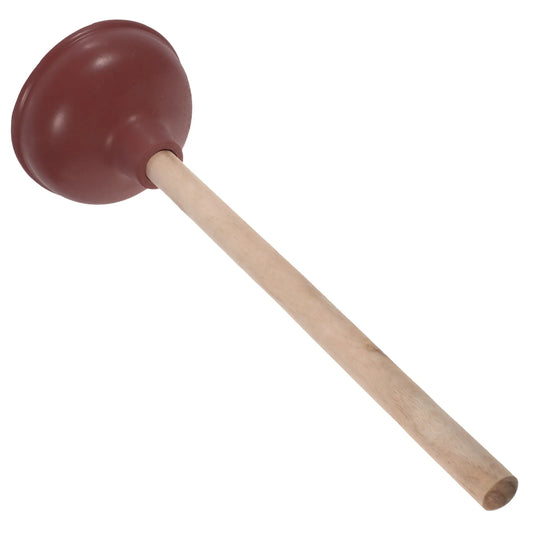 Toilet Plunger, Wood Handle Heavy Duty