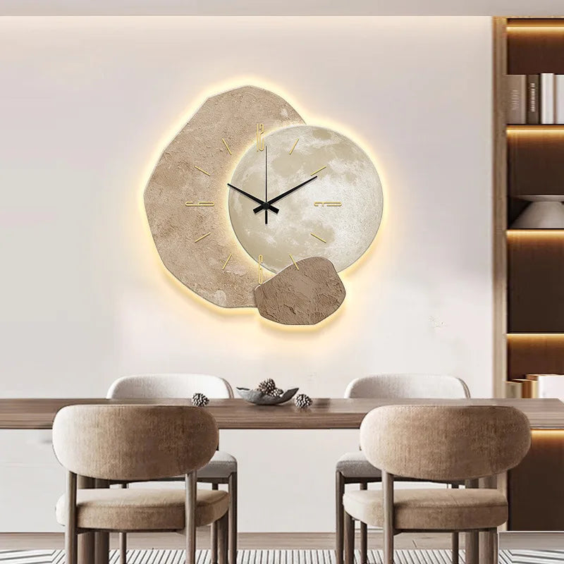 Lunar Moon LED Wall Clock