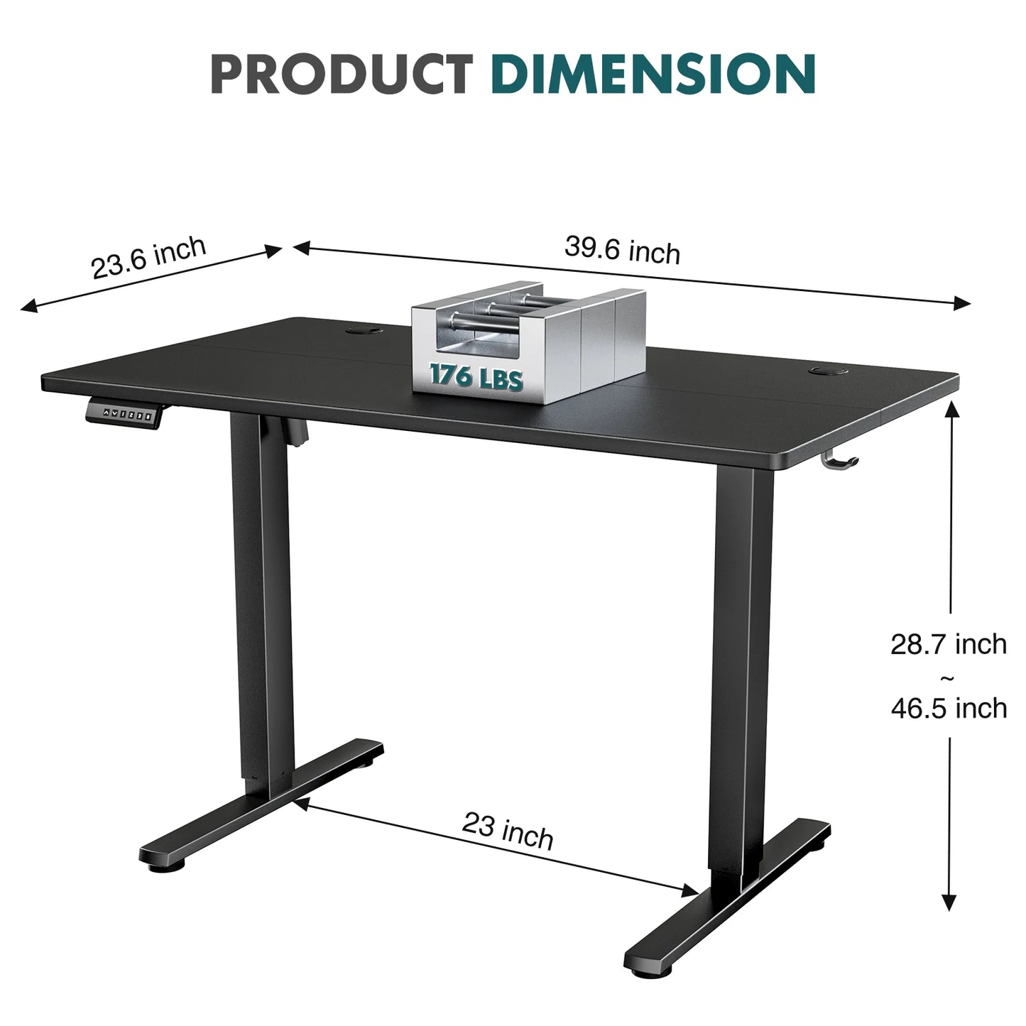 Electric Standing Desk – Height Adjustable Ergonomic Home Office PC Table