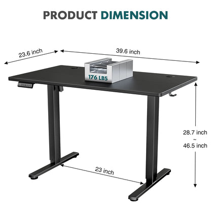 Electric Standing Desk – Height Adjustable Ergonomic Home Office PC Table