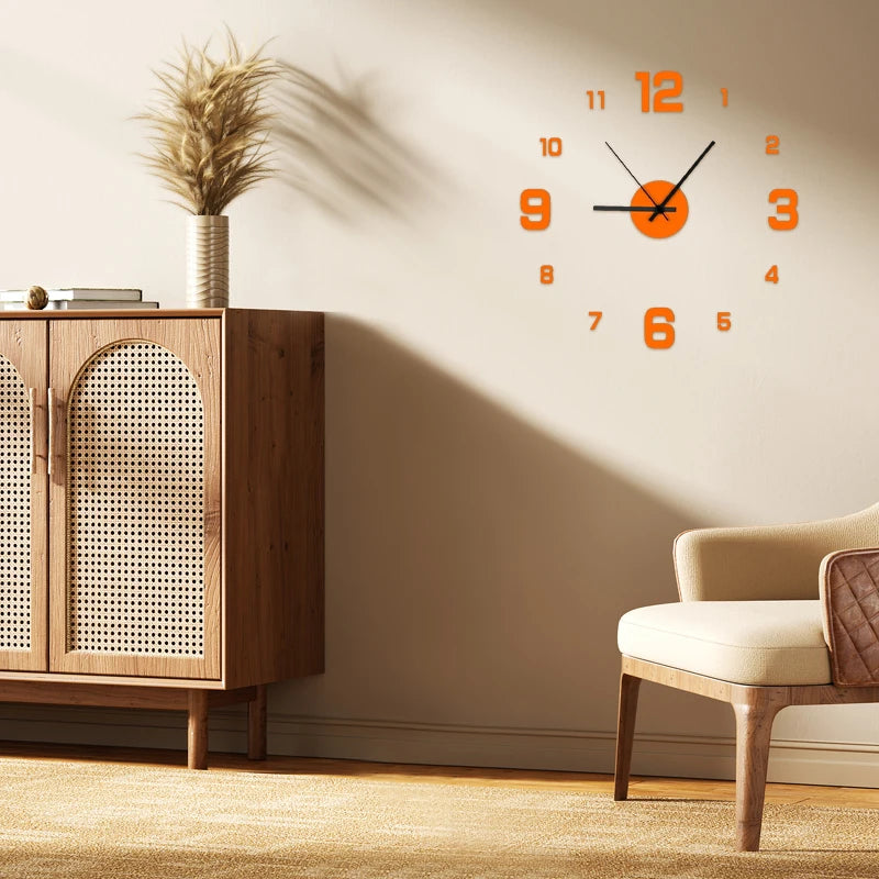 Frameless DIY Acrylic Wall Clock