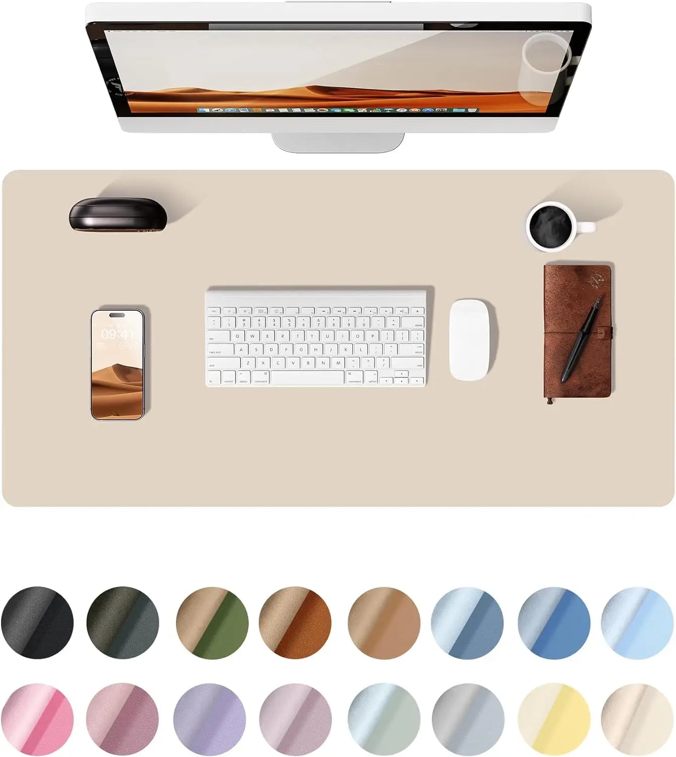 Premium PU Leather Desk Mat