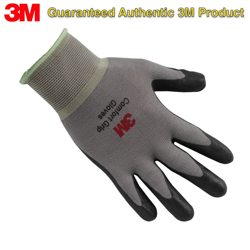 3M Comfort Grip Work Gloves – Nitrile Coated, Breathable & Touchscreen Ready