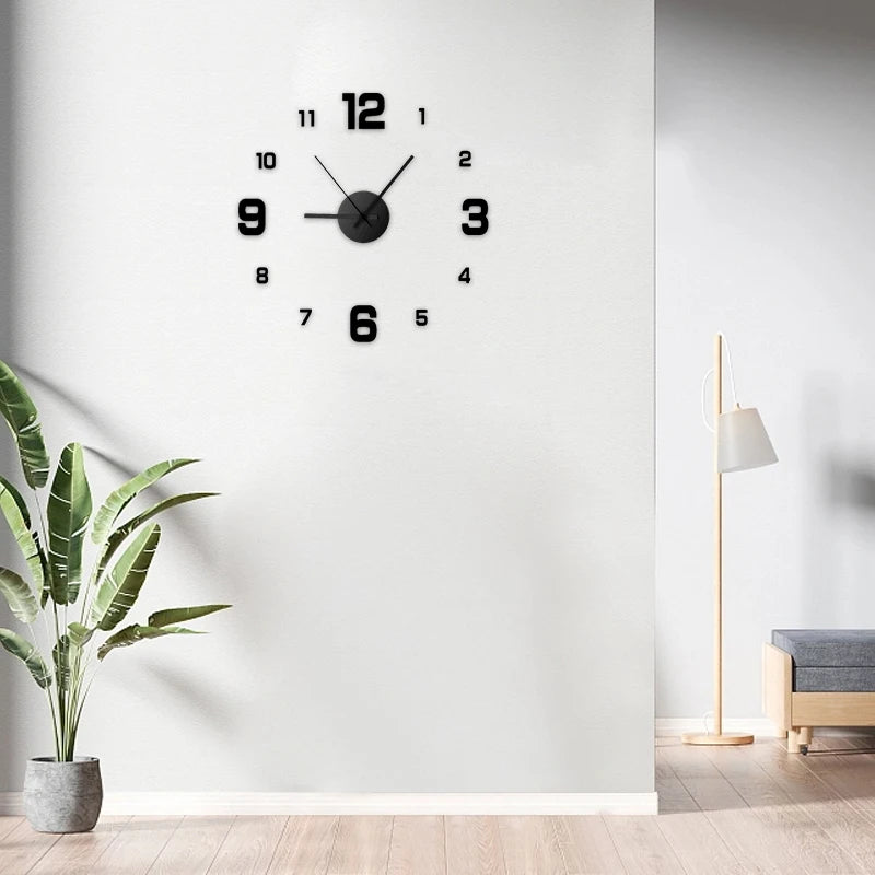 Frameless DIY Acrylic Wall Clock