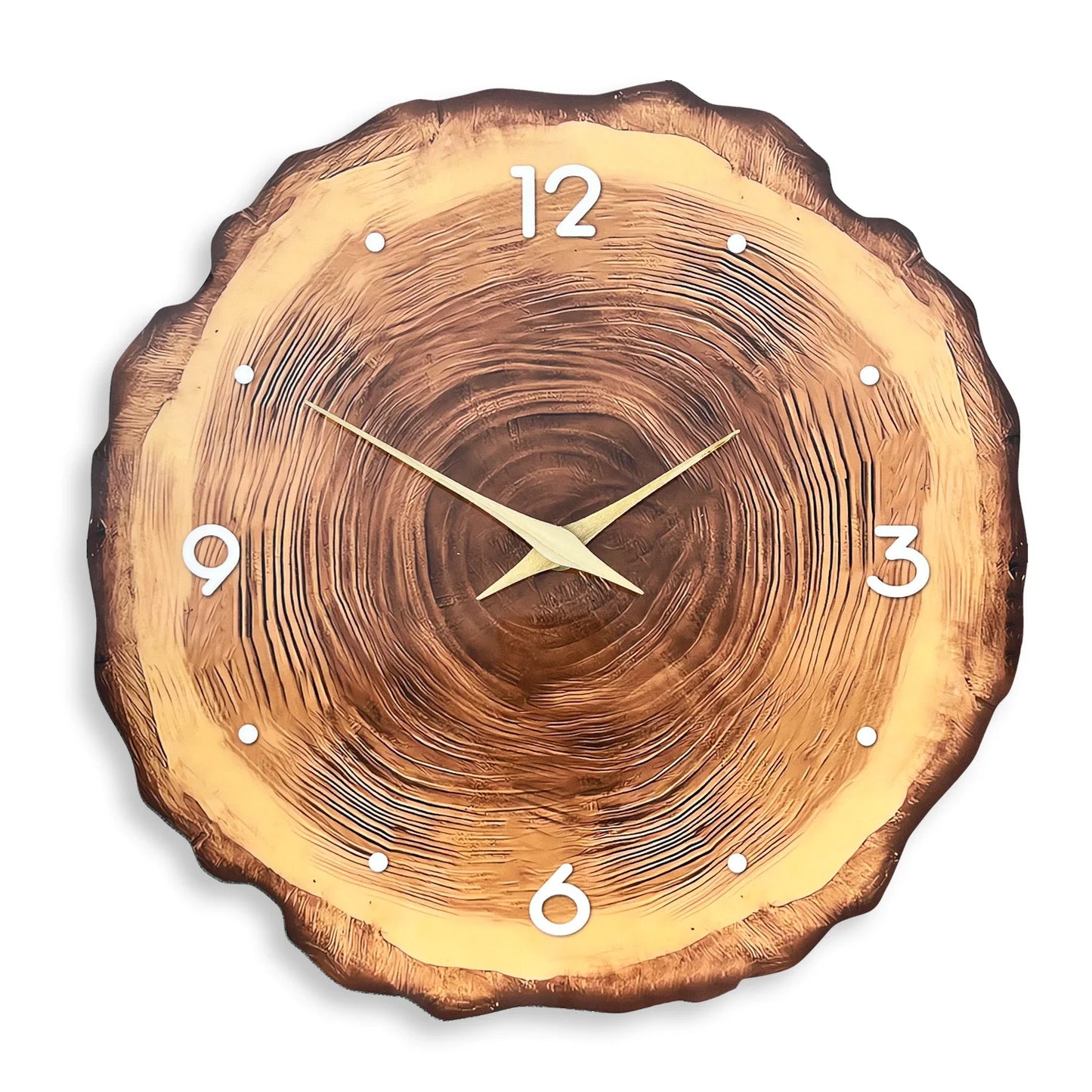 Wood Ring Veneer Wall Clock