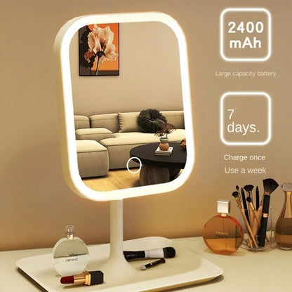 LED Vanity Mirror, Rechargeable Portable Dimmable