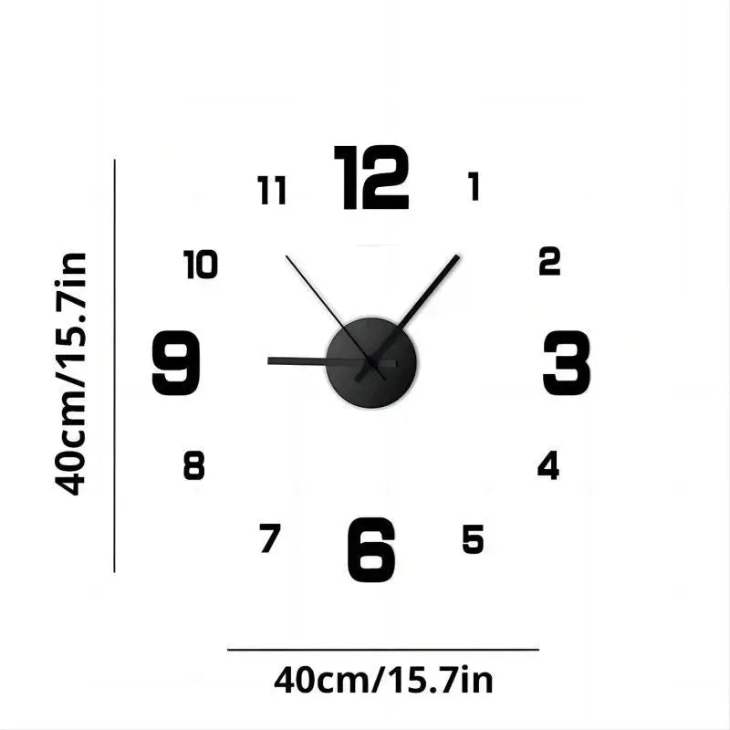 Frameless DIY Acrylic Wall Clock