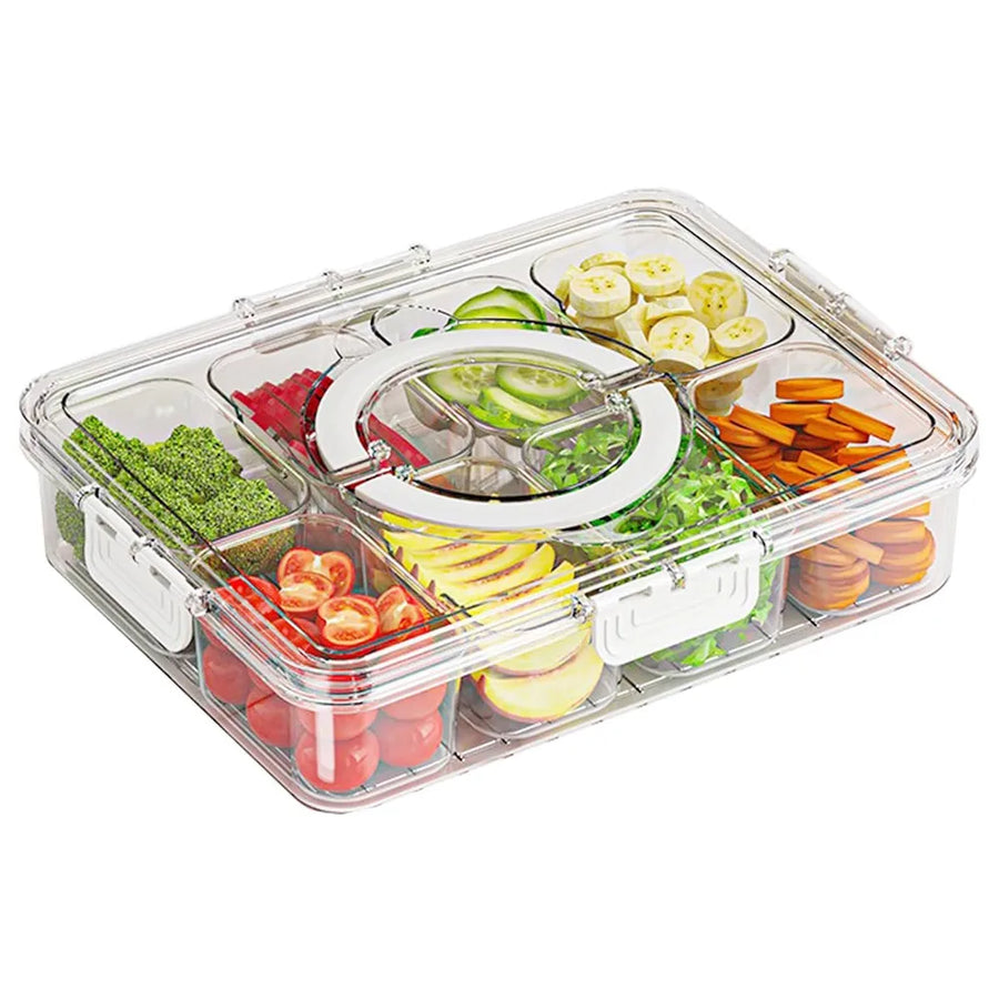 Veggie Tray, Divided Snack Spinner