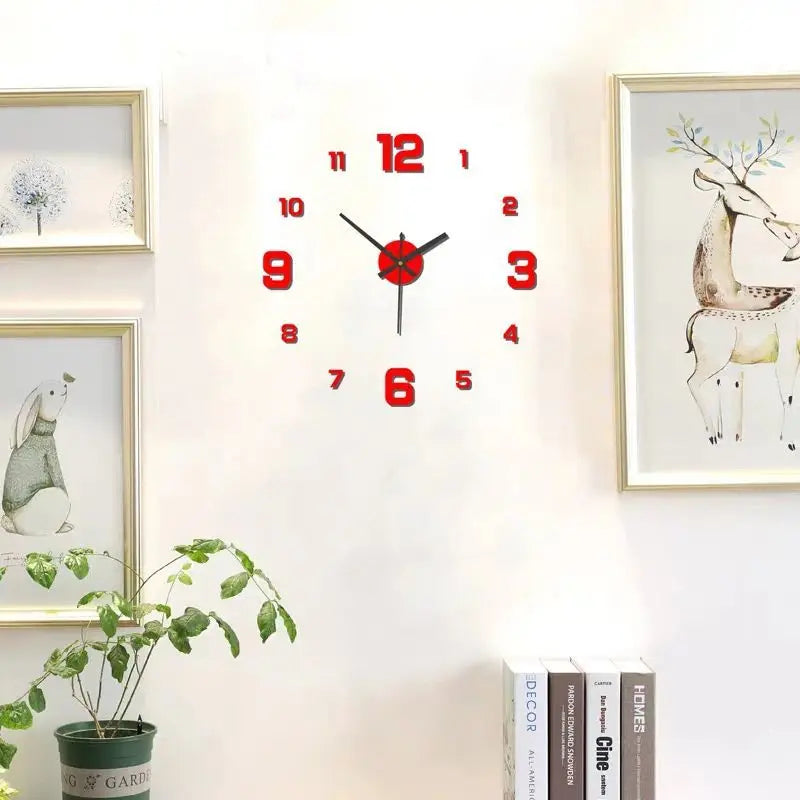 Frameless DIY Acrylic Wall Clock