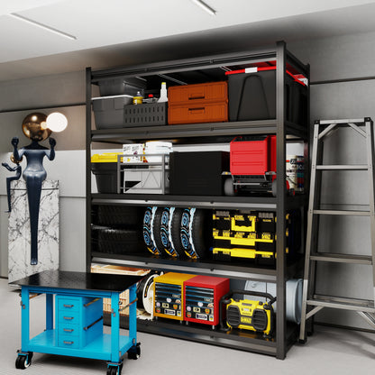Heavy-Duty Garage Rack – 5-Tier Adjustable Metal Shelving