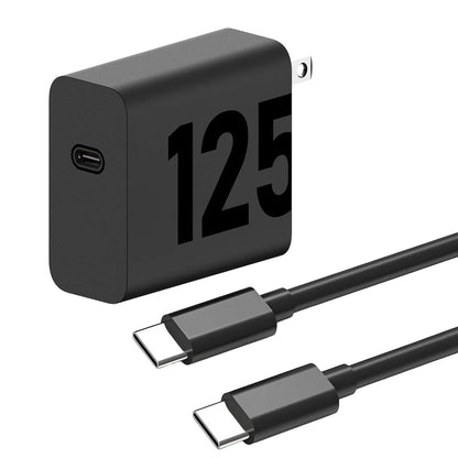 USB-C 125W Fast Charger with 3.3 ft USB-C Cable