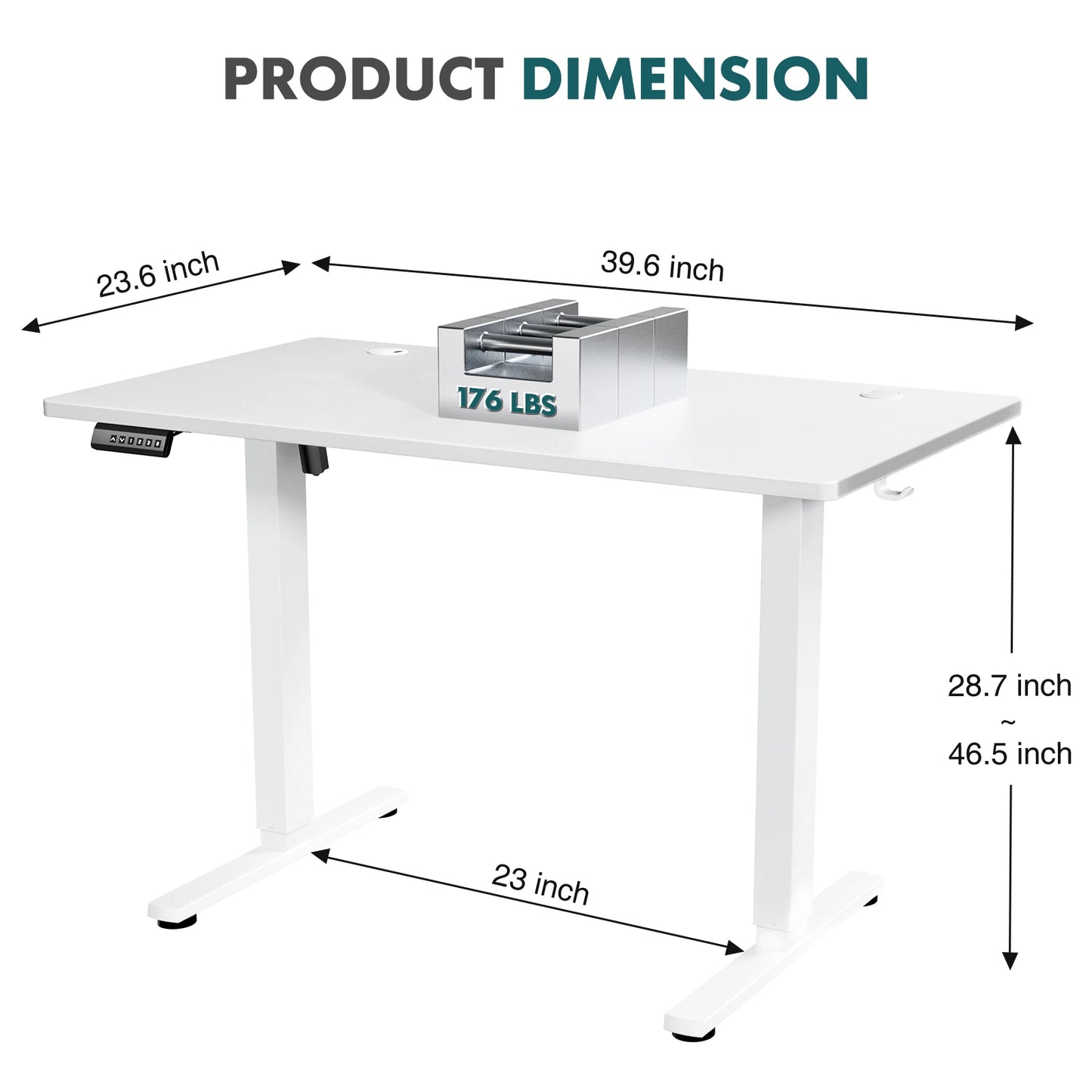 Electric Standing Desk – Height Adjustable Ergonomic Home Office PC Table