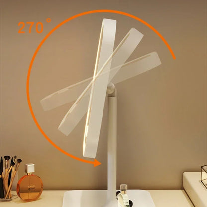 LED Vanity Mirror, Rechargeable Portable Dimmable