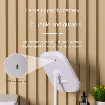 LED Vanity Mirror, Rechargeable Portable Dimmable
