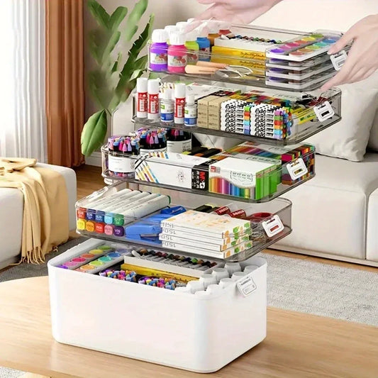 Stationery Organizer, Multi-Layer Portable