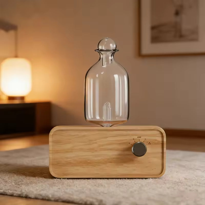 Waterless Glass & Wood Essential Oil Diffuser
