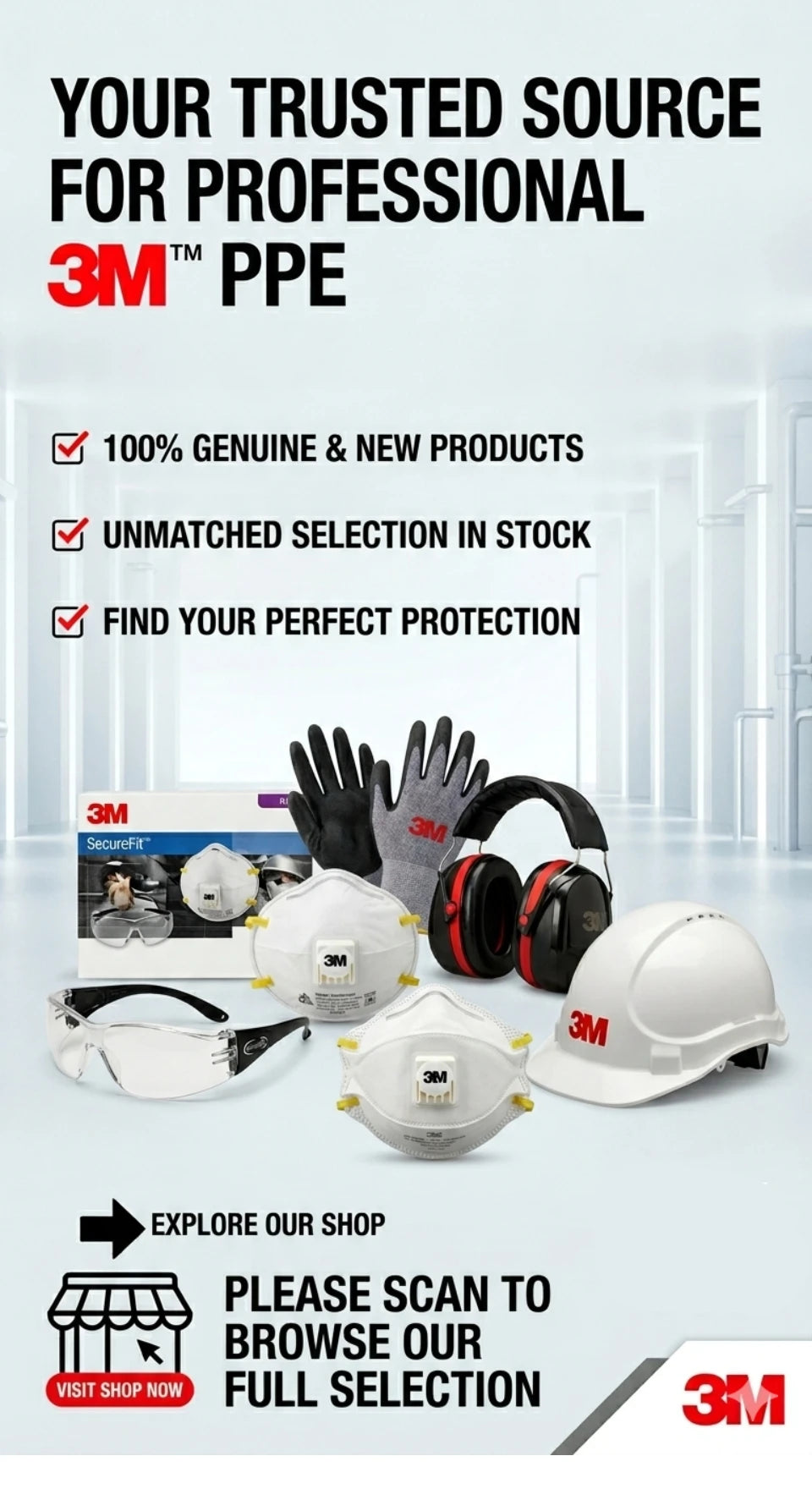 3M Comfort Grip Work Gloves – Nitrile Coated, Breathable & Touchscreen Ready