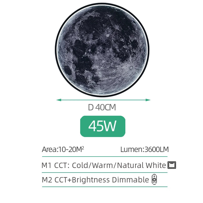 Moon Surface LED Wall Light