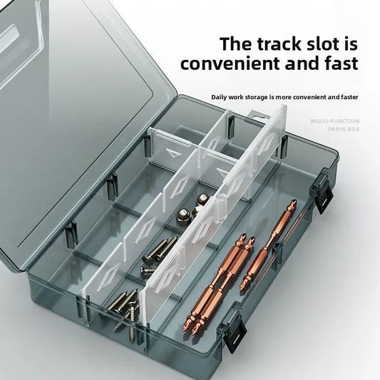 Tool Organizer Box, Adjustable Dividers