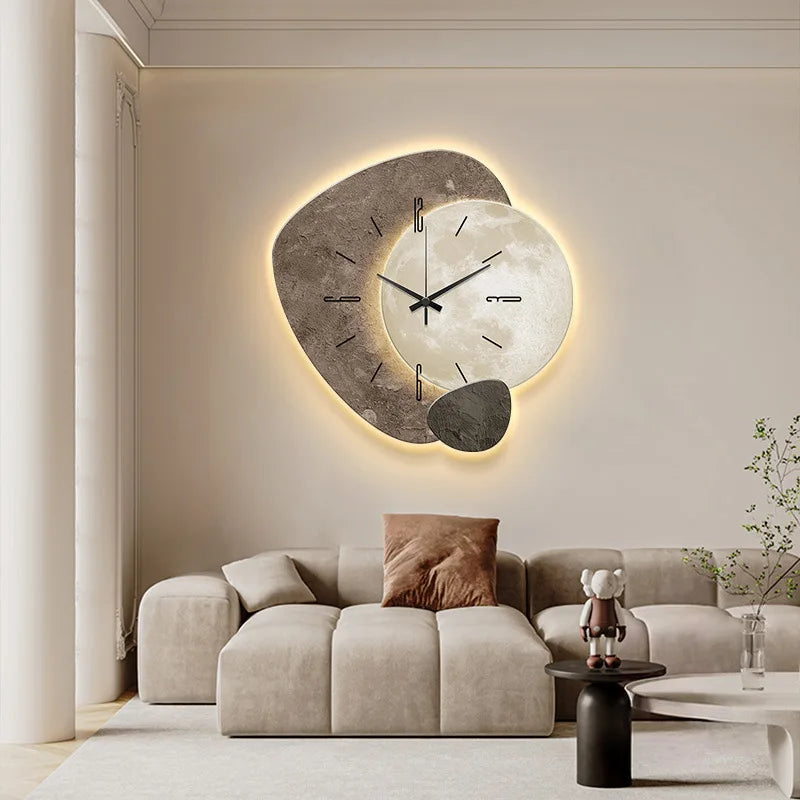 Lunar Moon LED Wall Clock