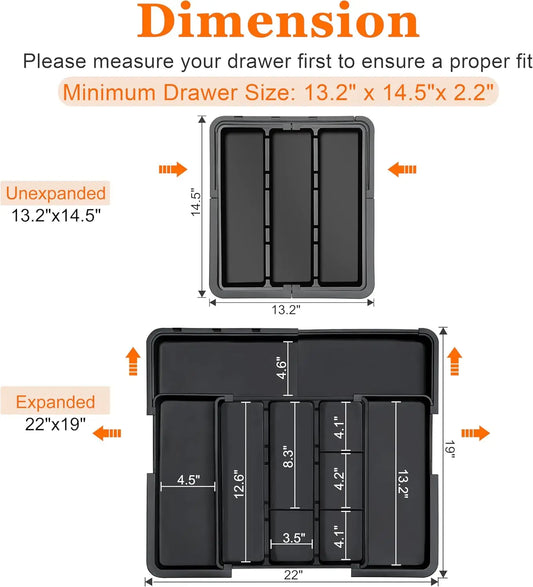 Drawer Organizer, Expandable Kitchen