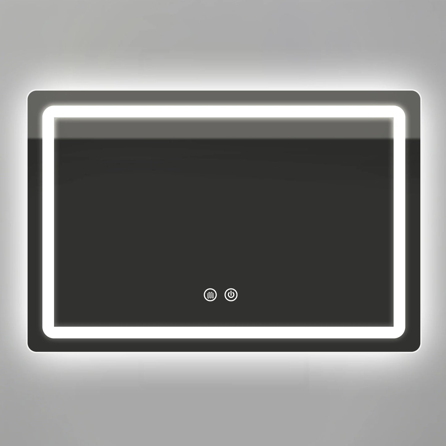 LED Bathroom Mirror, Wall-Mounted Anti-Fog Dimmable